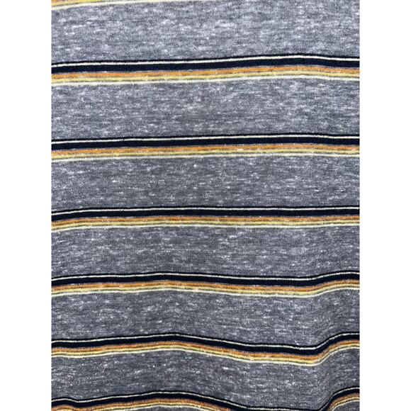 Marine Layer Re-Spun Striped T-Shirt Gray Blue Orange M/L Sustainable Soft Tee - Picture 8 of 8
